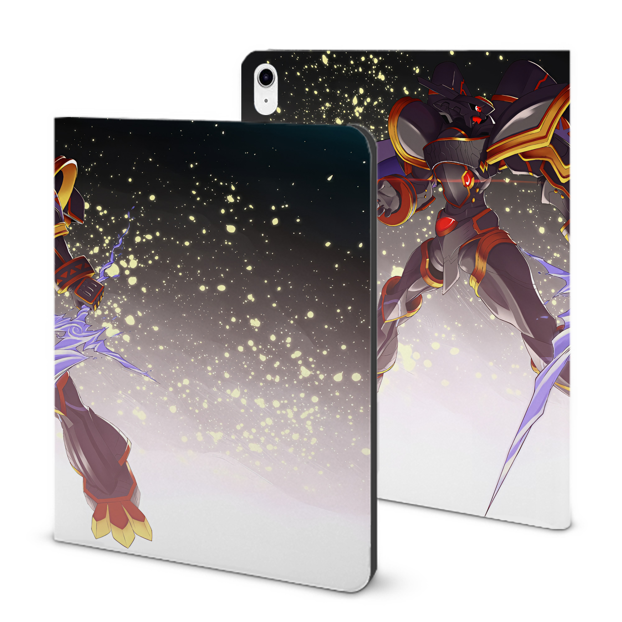 （画像用） Digimon デジタルモンスター/デジモン IPad ケース ブック型 PUレザー TPU 耐衝撃 軽量 薄型 ペン収納なし 全面保護 IPad 各モデル対応